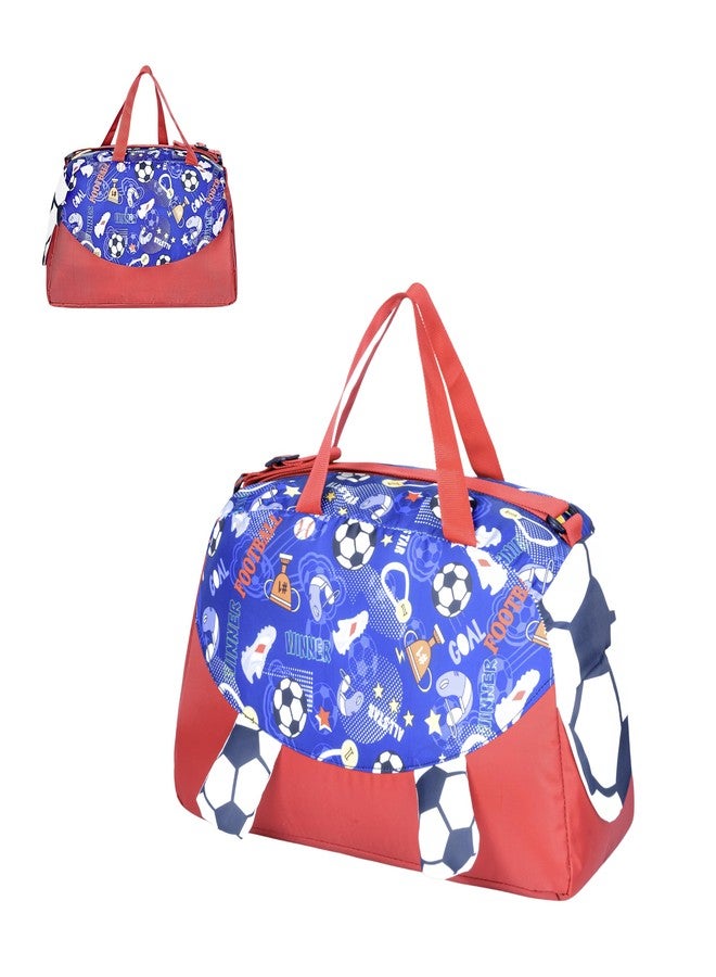 PHILLIN حقيبة سفر رياضية من البوليستر من فيلين للأولاد والبنات | حقيبة سفر كبيرة الحجم للأطفال - أحمر - Image 1